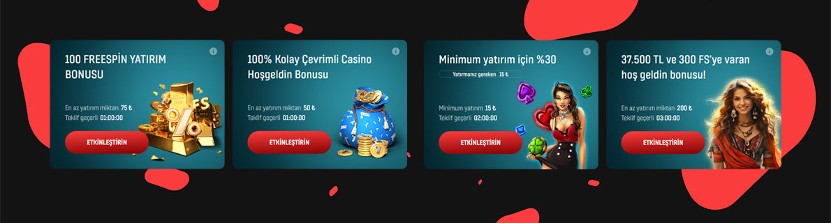 Online casinodan hangi bonusları alabilirim. 